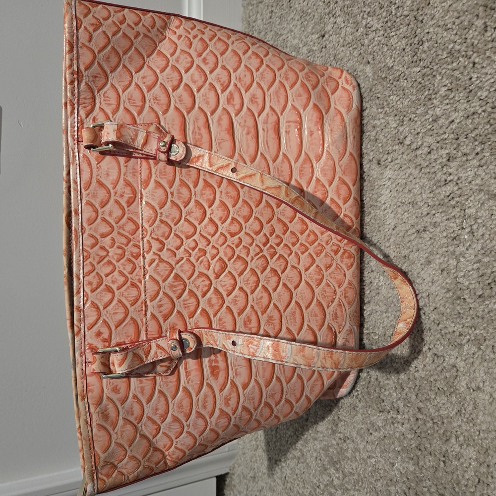 Brahmin Coral Tote Bag with Elegant Design